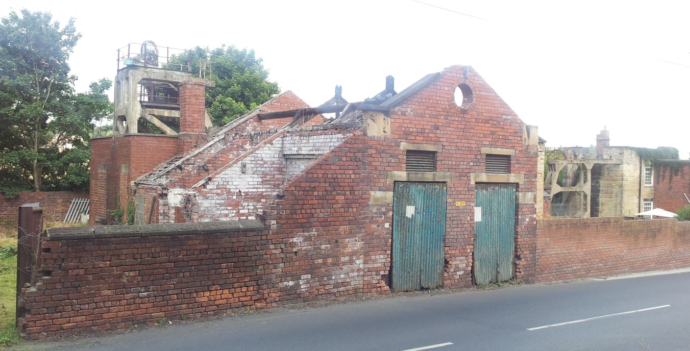 Hemingfield Colliery gutted building